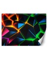 Modern living room wall mural - Geometric abstraction 3D | FEEBY