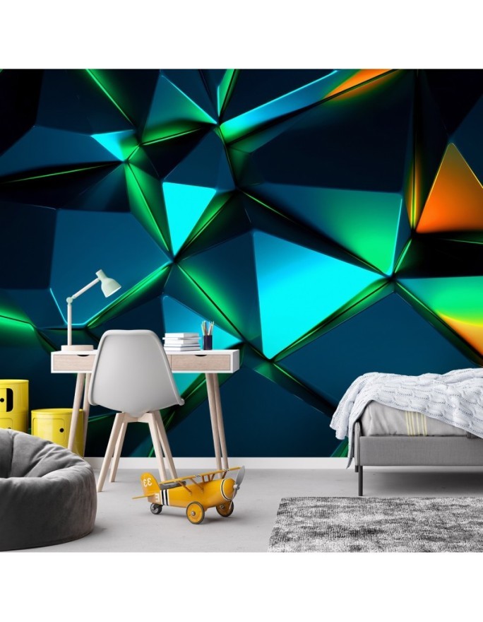 Wall mural - Geometric shapes 3D | FEEBY