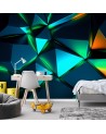 Wall mural - Geometric shapes 3D | FEEBY