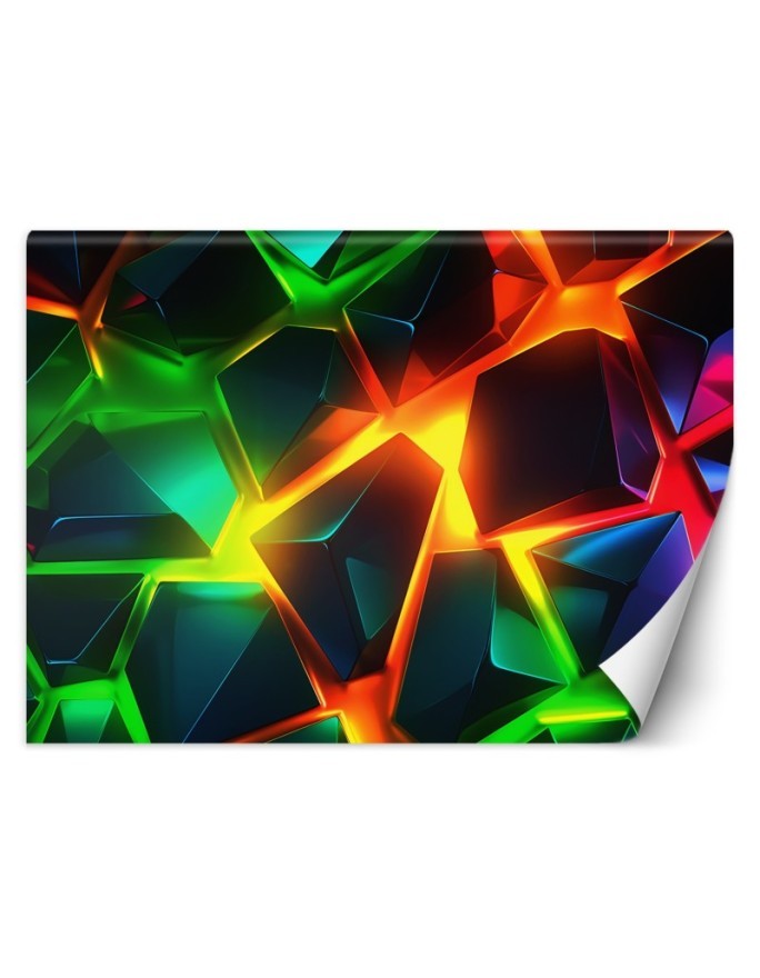 Modern wall mural - Colourful 3D abstraction | FEEBY