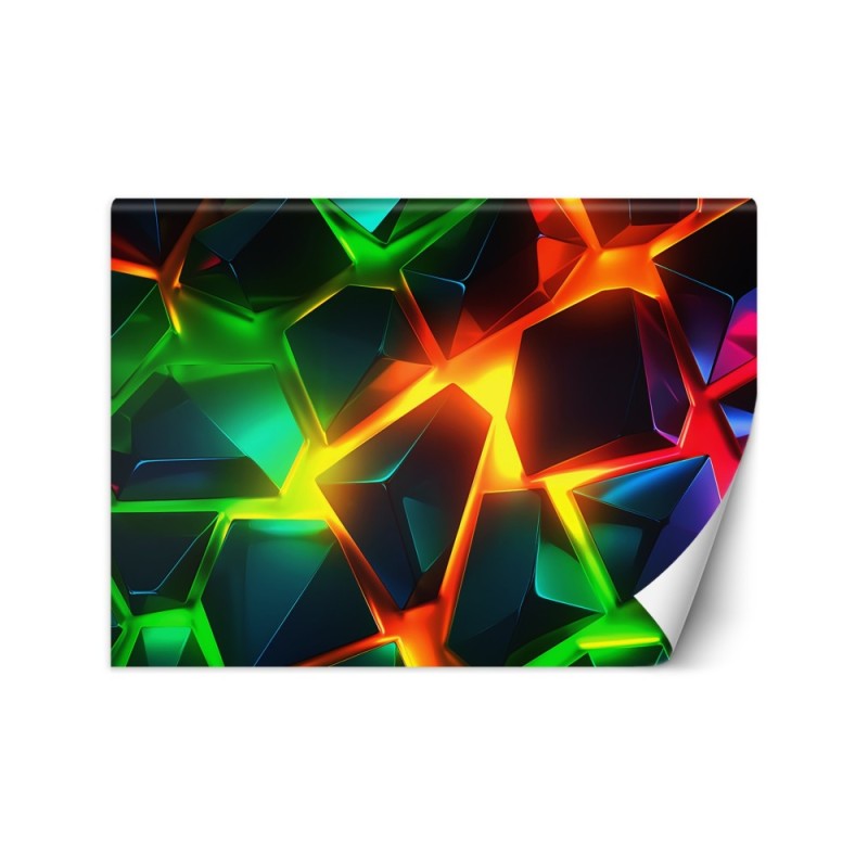 Modern wall mural - Colourful 3D abstraction | FEEBY