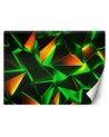 Youth wall mural - Green geometric abstraction 3D | FEEBY