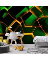 Modern wall mural - Neon texture 3D | FEEBY