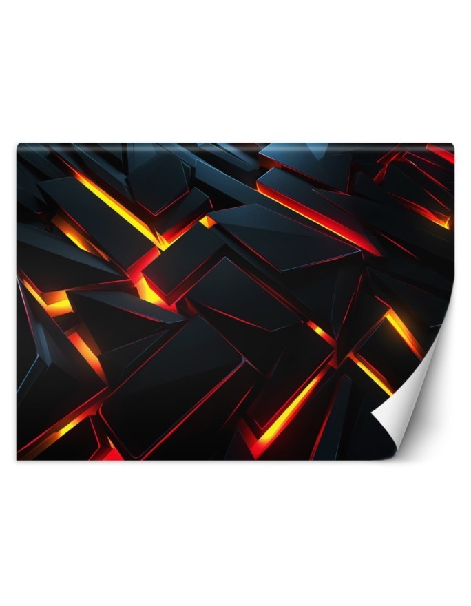 Game room wall mural - Futuristic abstraction 3D | FEEBY