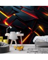 Game room wall mural - Futuristic abstraction 3D | FEEBY