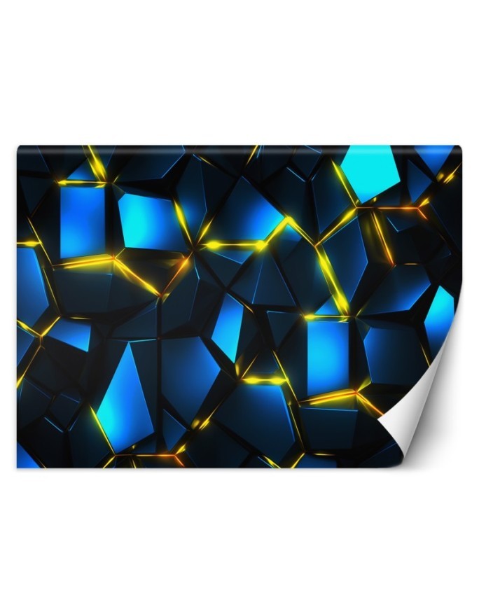 3D wall mural - Geometric shapes AI | FEEBY