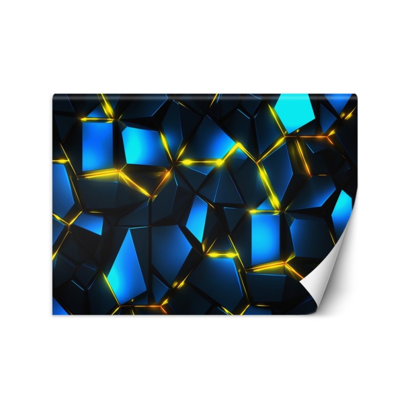 3D wall mural - Geometric shapes AI | FEEBY