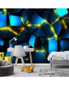 3D wall mural - Geometric shapes AI | FEEBY