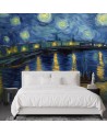 Photo wall mural - Starry night on the Rhone - V. van Gogh | FEEBY