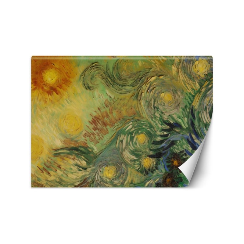 Wall mural - Sunflowers abstract - V. van Gogh | FEEBY