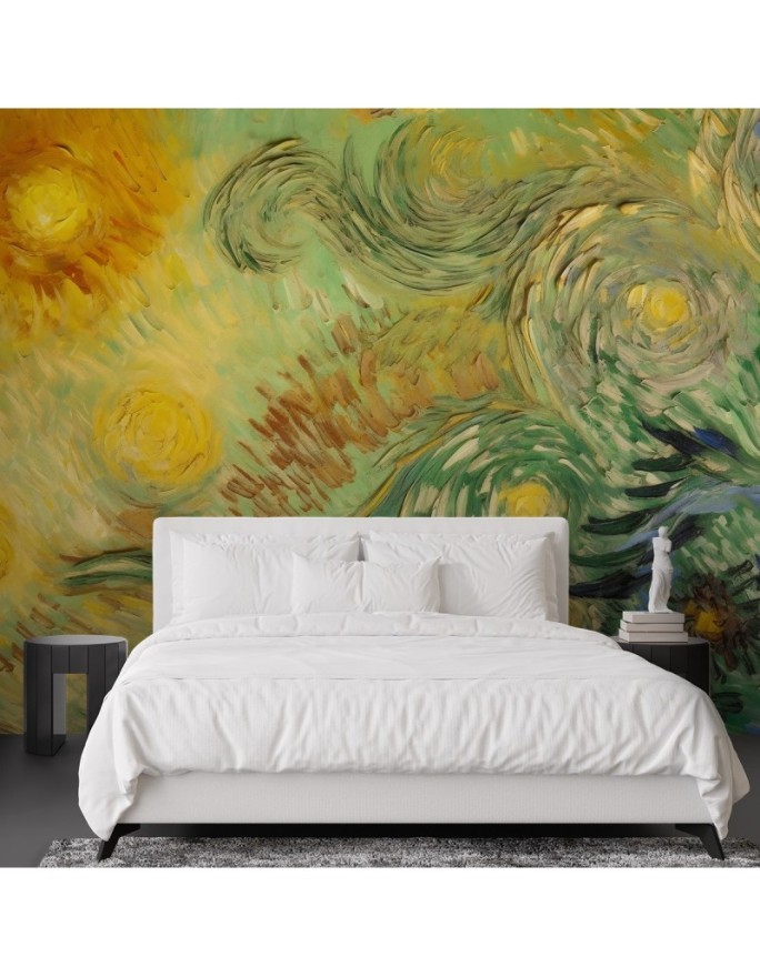 Wall mural - Sunflowers abstract - V. van Gogh | FEEBY