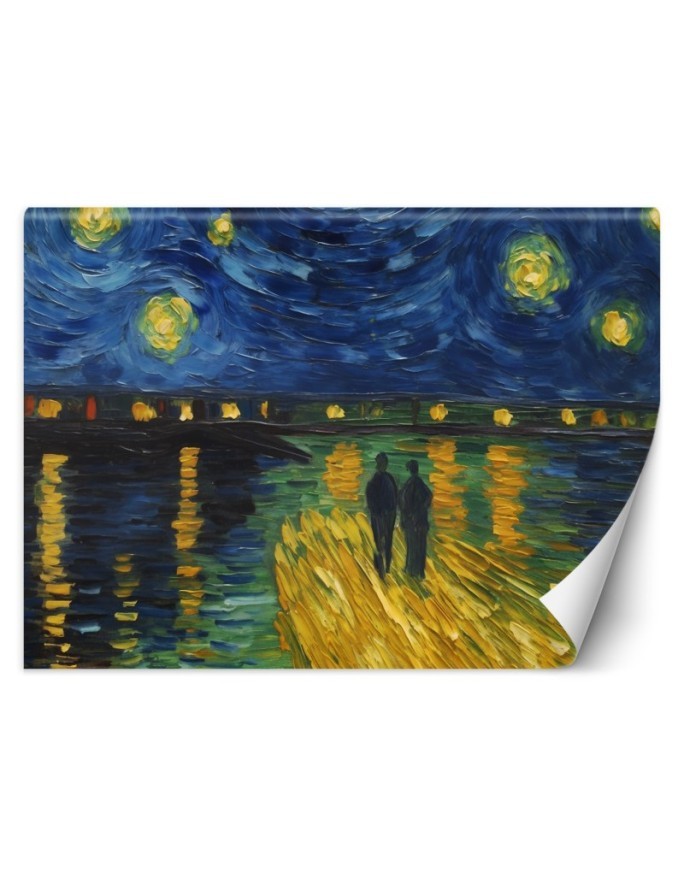 Wall mural - Starry night over the Rhone - V. van Gogh | FEEBY
