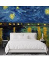 Wall mural - Starry night over the Rhone - V. van Gogh | FEEBY