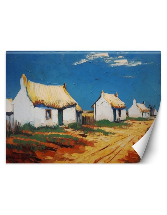 Wall mural - thatched cottages - V. van Gogh | FEEBY