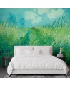 Bedroom wall mural - Field of green wheat - V. van Gogh | FEEBY