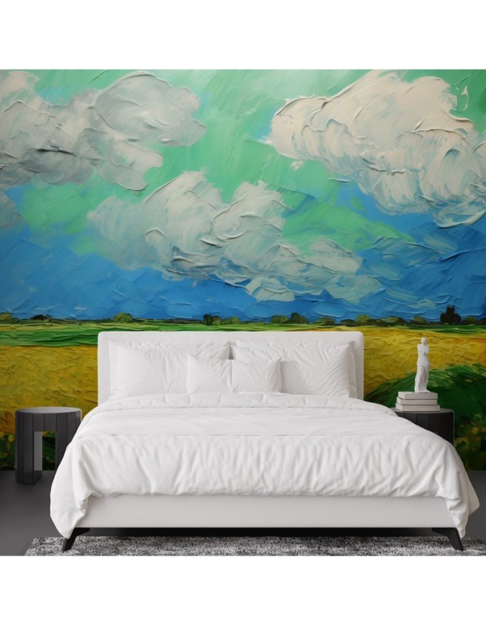 Wall mural - Wheat field - V. van Gogh | FEEBY