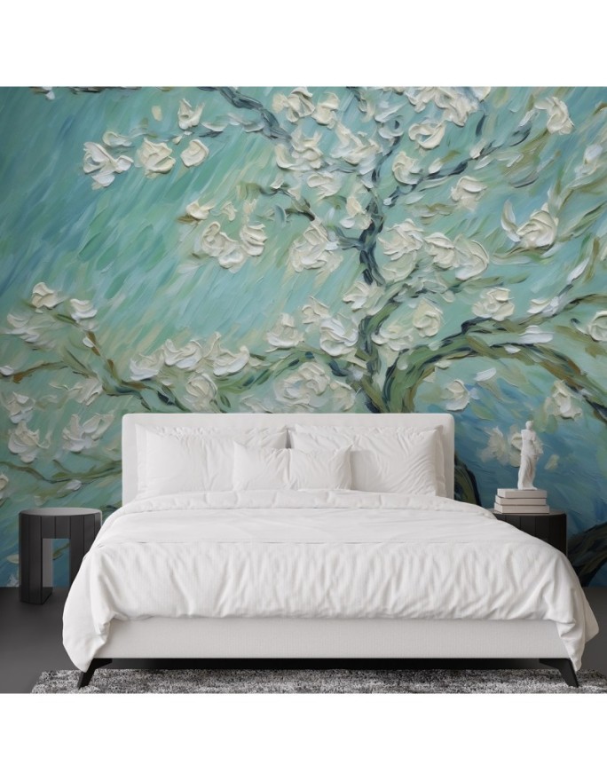 Photo wall mural - Blossoming almond tree - V. van Gogh | FEEBY