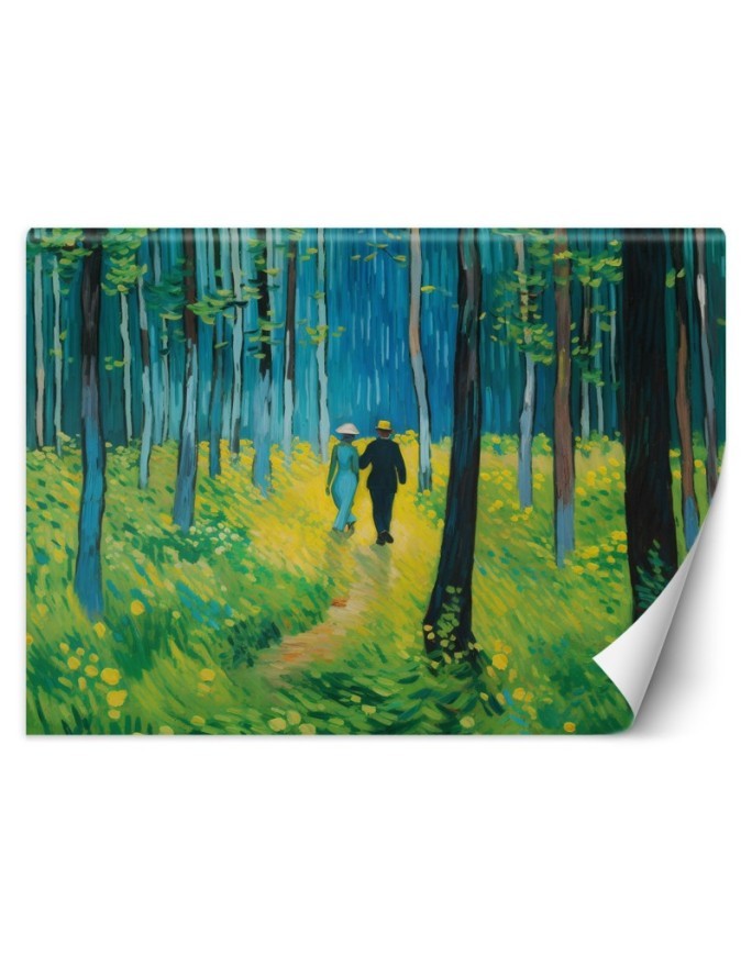 Bedroom wall mural - Couple in the forest - V. van Gogh | FEEBY