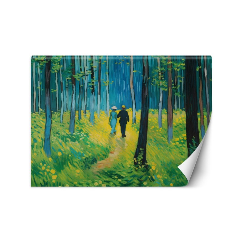 Bedroom wall mural - Couple in the forest - V. van Gogh | FEEBY