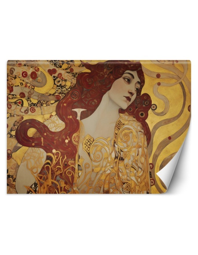 Wall mural reproductions - Woman with long hair - G. Klimt | FEEBY