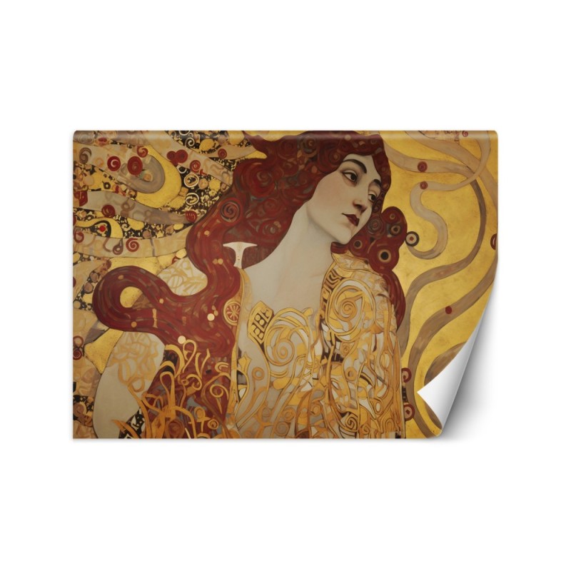 Wall mural reproductions - Woman with long hair - G. Klimt | FEEBY