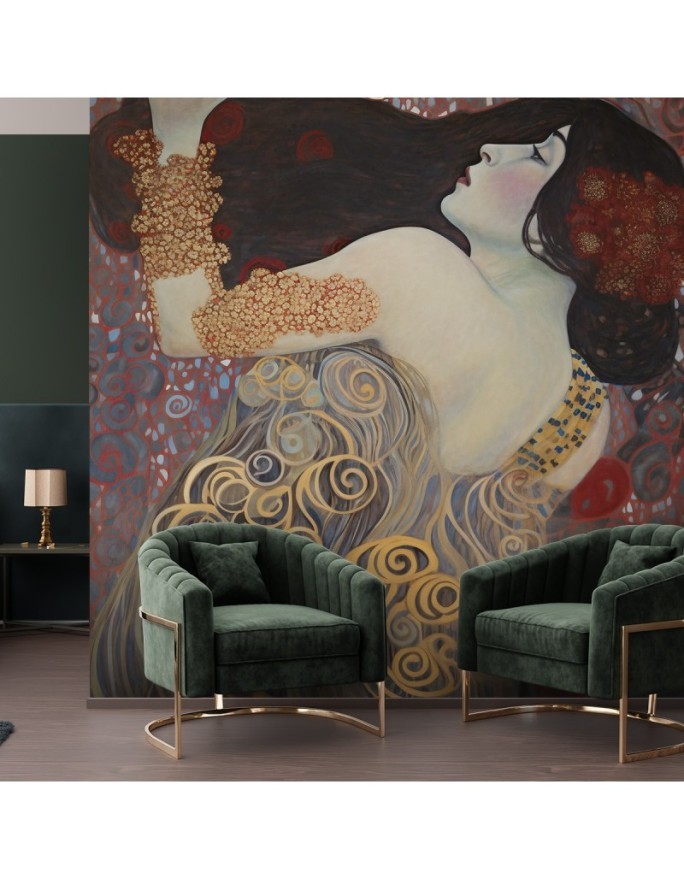 Photo wall mural - Inspiration with woman - G. Klimt | FEEBY