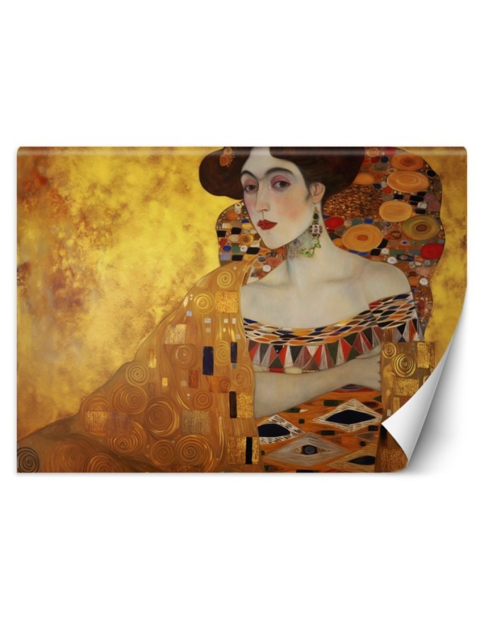 Wall mural - Golden portrait of a woman - G. Klimt | FEEBY