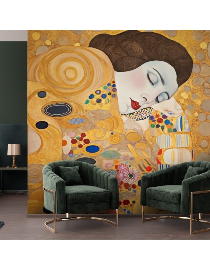 Wall mural - Woman portrait abstract - G. Klimt | FEEBY