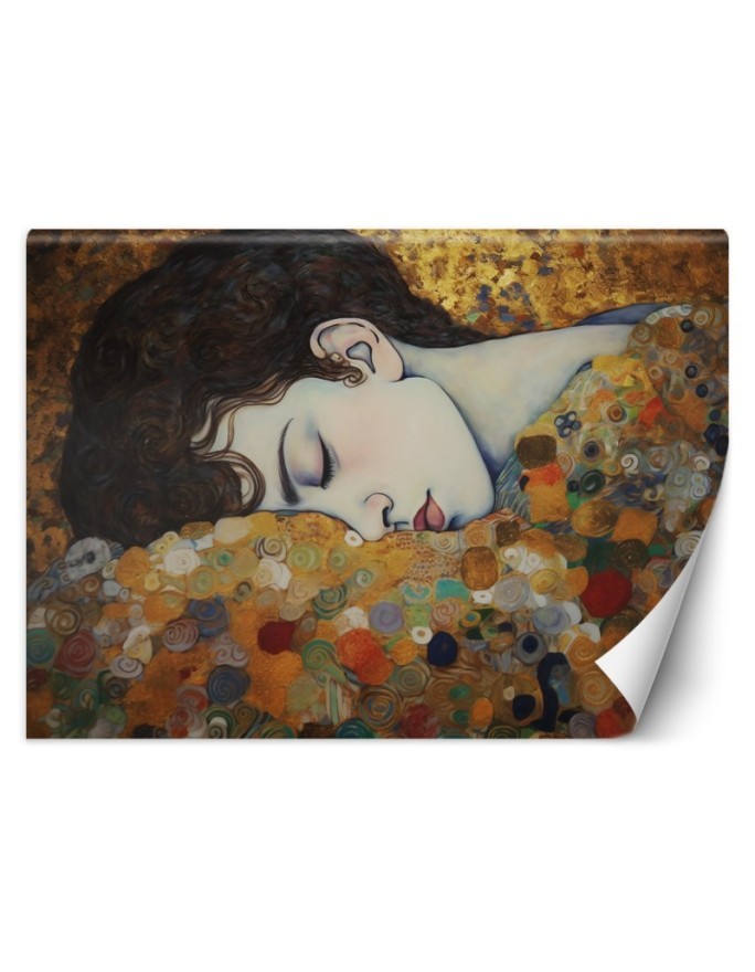 Wall mural for living room - Portrait of a sleeping woman | FEEBY