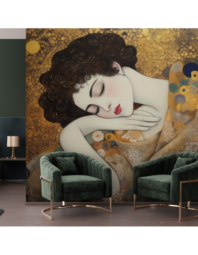 Wall mural - Women's face - G. Klimt | FEEBY