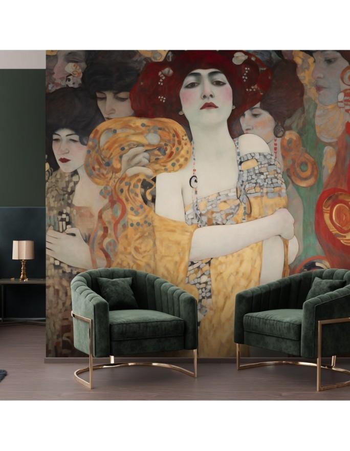 Bedroom wall mural - Ladies women portrait - G. Klimt | FEEBY