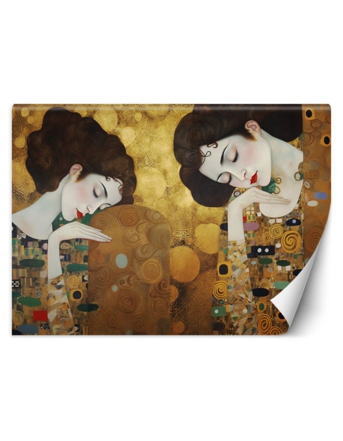 Photo wall mural - Portrait of a woman in gold - G. Klimt | FEEBY
