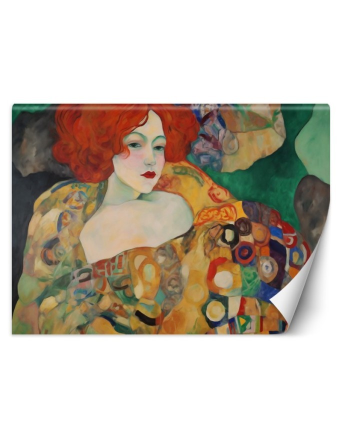 Bedroom wall mural - Red-haired woman - G. Klimt | FEEBY