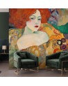 Bedroom wall mural - Red-haired woman - G. Klimt | FEEBY