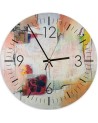 Wall clock - Watercolour abstraction | FEEBY