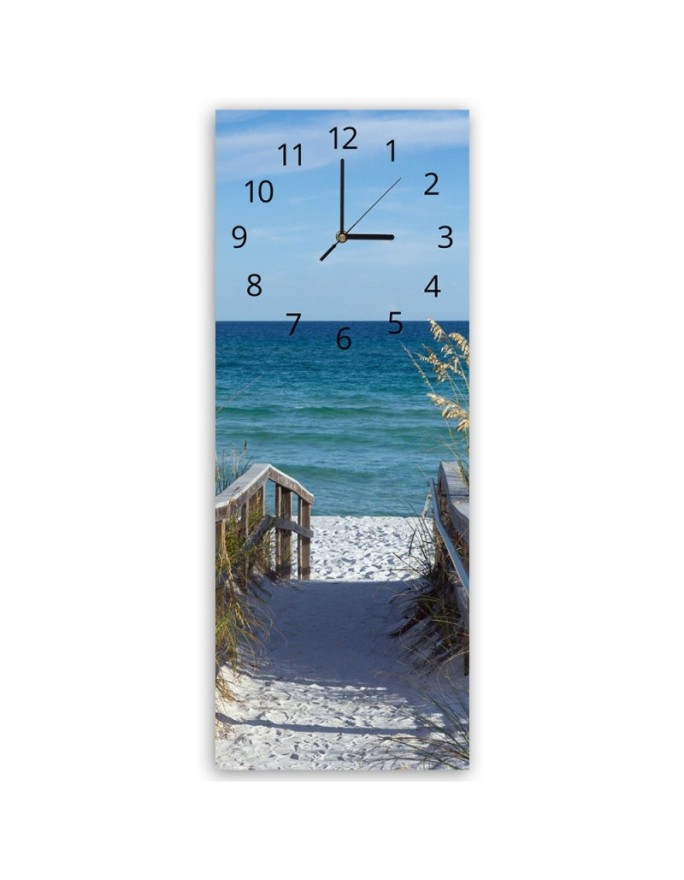 Wall clock Way to the beach