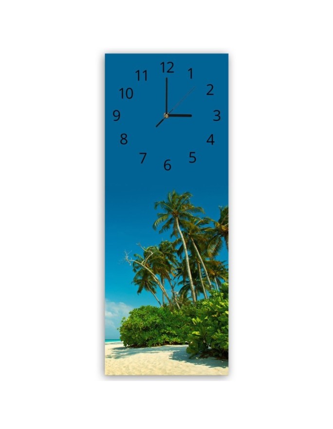 Wall clock Tropical beach