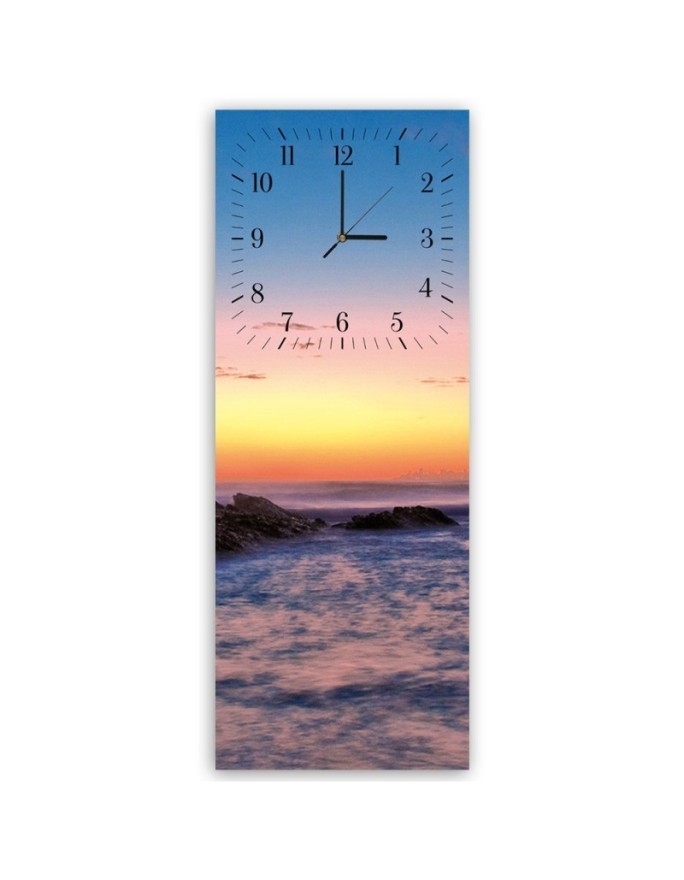 Wall clock - Rocks at sunset | FEEBY