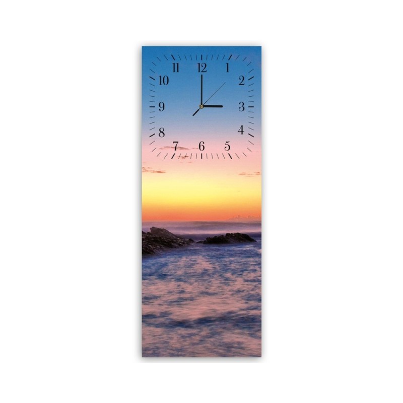 Wall clock - Rocks at sunset | FEEBY