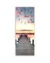 Wall clock - The bridge at sunset | FEEBY