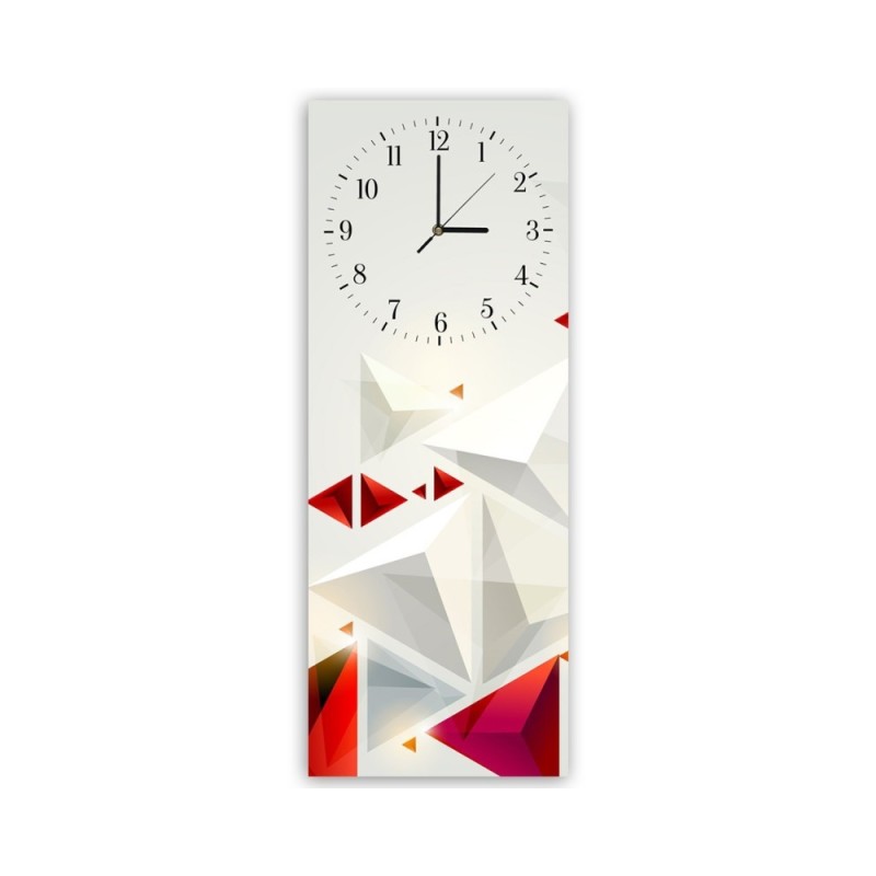 Wall clock - Abstract triangles | FEEBY