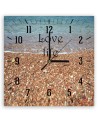 Wall clock - Seashore and stones | FEEBY
