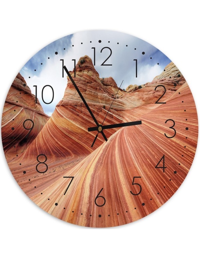 Wall clock - Coloured rocks | FEEBY