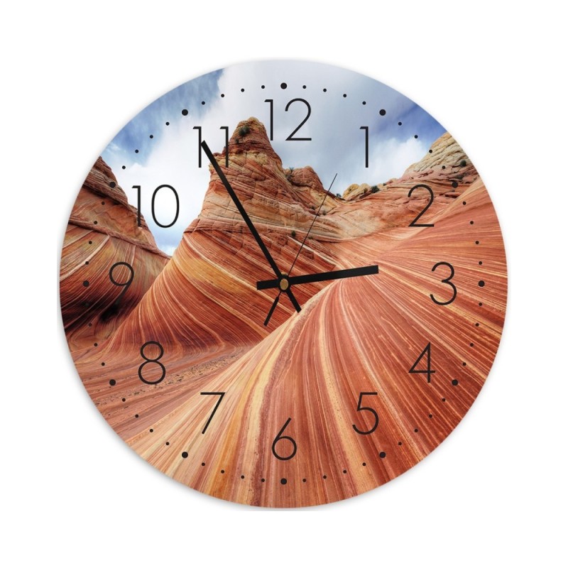 Wall clock - Coloured rocks | FEEBY