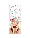 Wall clock - Woman in colours | FEEBY