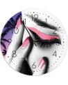 Wall clock - Pink make-up | FEEBY