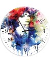 Wall clock - Love life watercolour | FEEBY