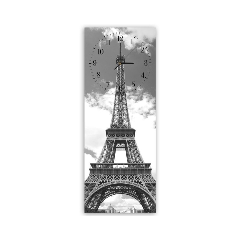 Wall clock - Eiffel Tower in the clouds | FEEBY