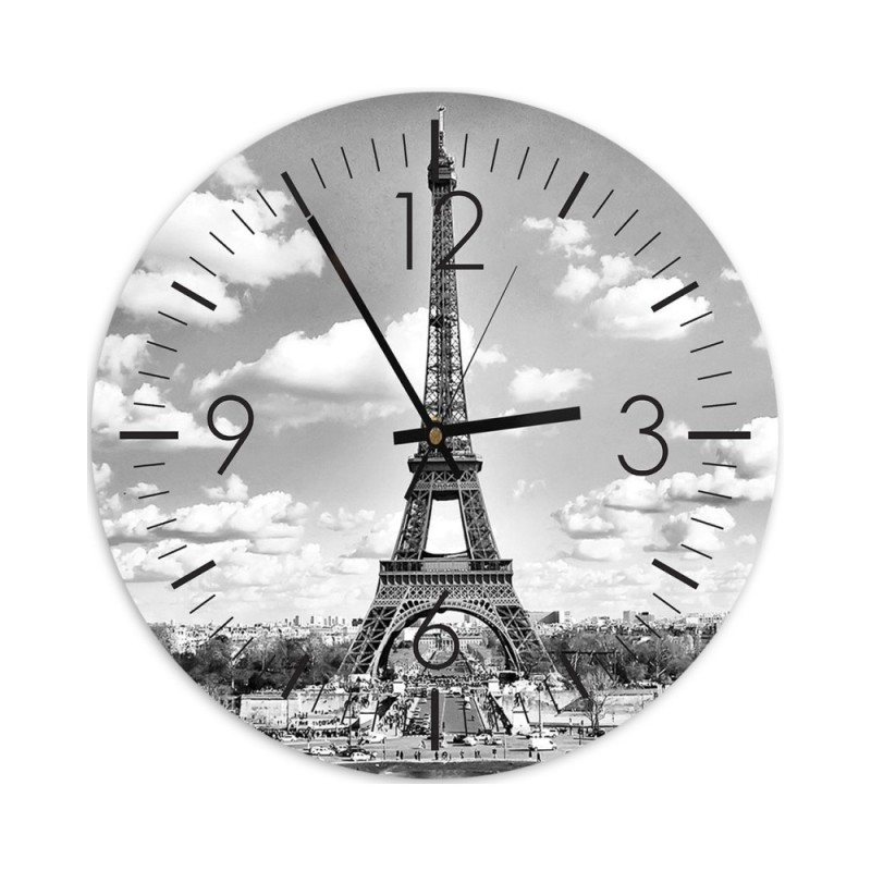 Wall clock - View of the Eiffel Tower | FEEBY