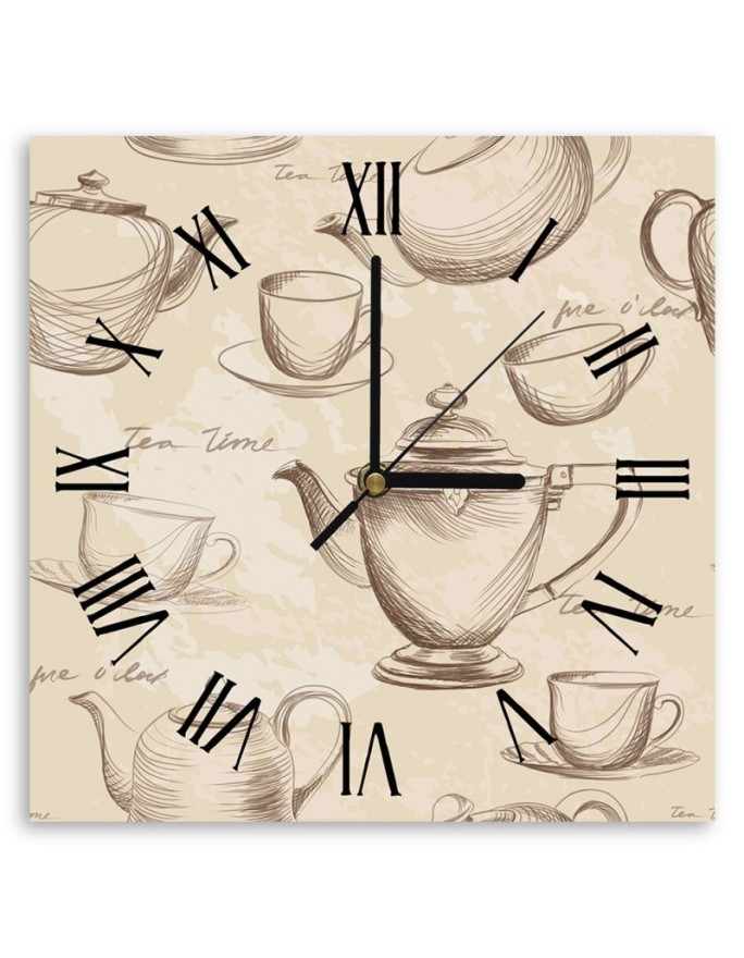 Wall clock Tea time
